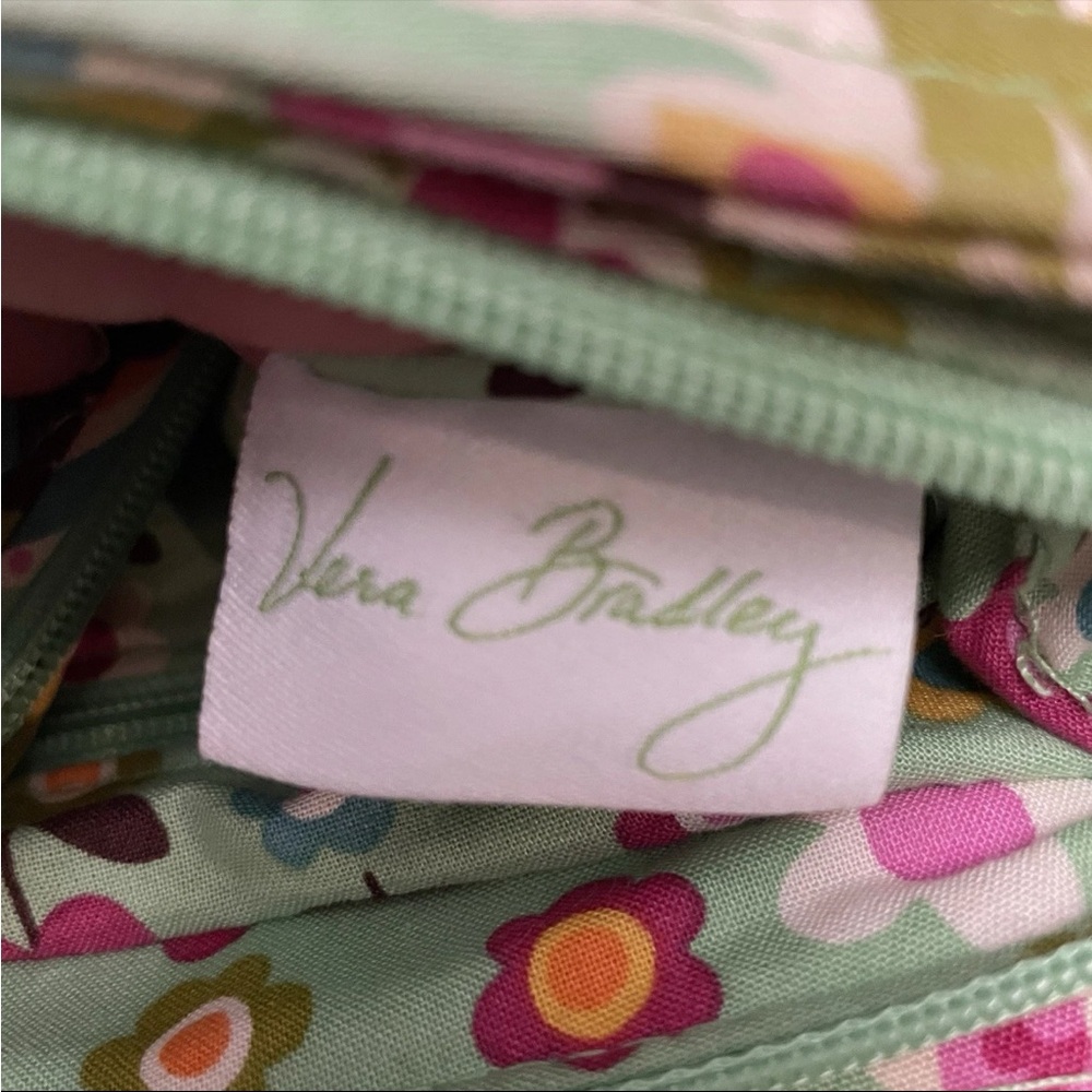 VERA BRADLEY TUTTI FRUITY Shoulder Bag & Matching Wallet Green & Pink Paisley - Picture 10 of 15